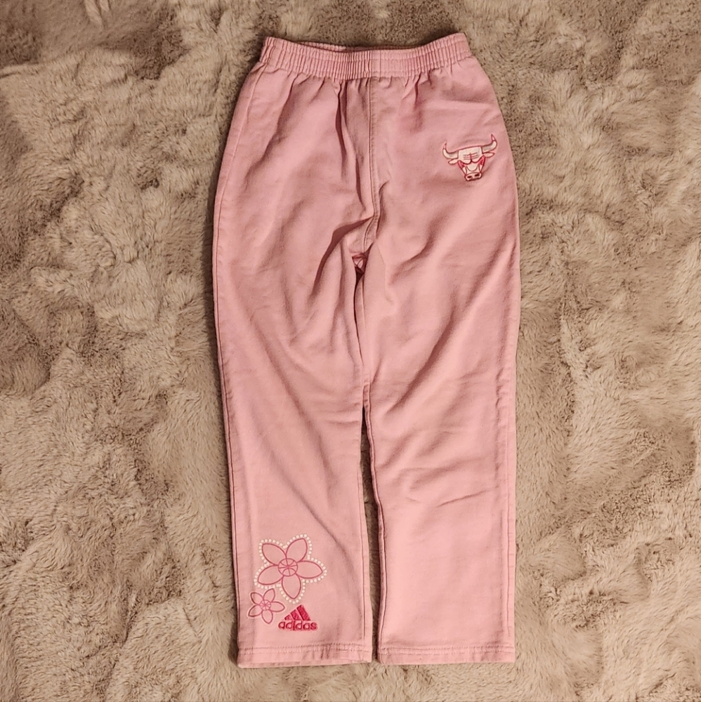 Adidas girl's sweatpants size large 6X, color pink - Picture 2 of 8